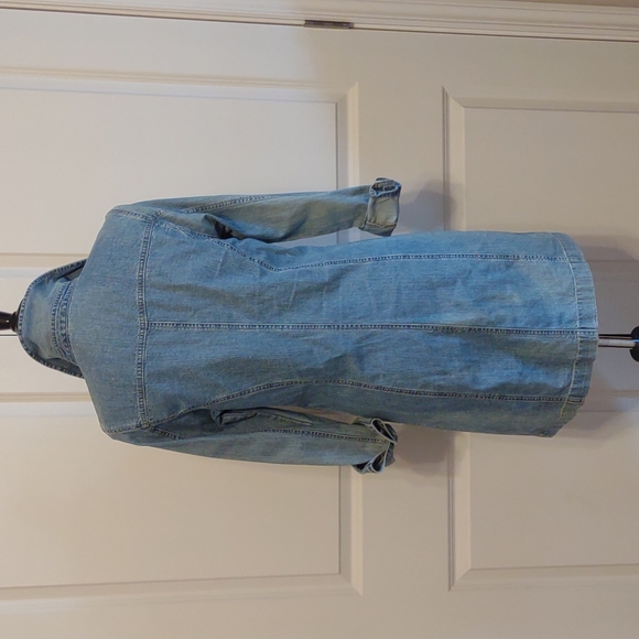 Vintage 80s/90s GAP Jeans Button Front Denim Dress - Picture 4 of 7